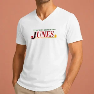 Top Every Day'S Great At Your Junes V-Neck Shirt