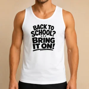 Top Funny Back To School Silhouette With Sassy Confidence Tank Top
