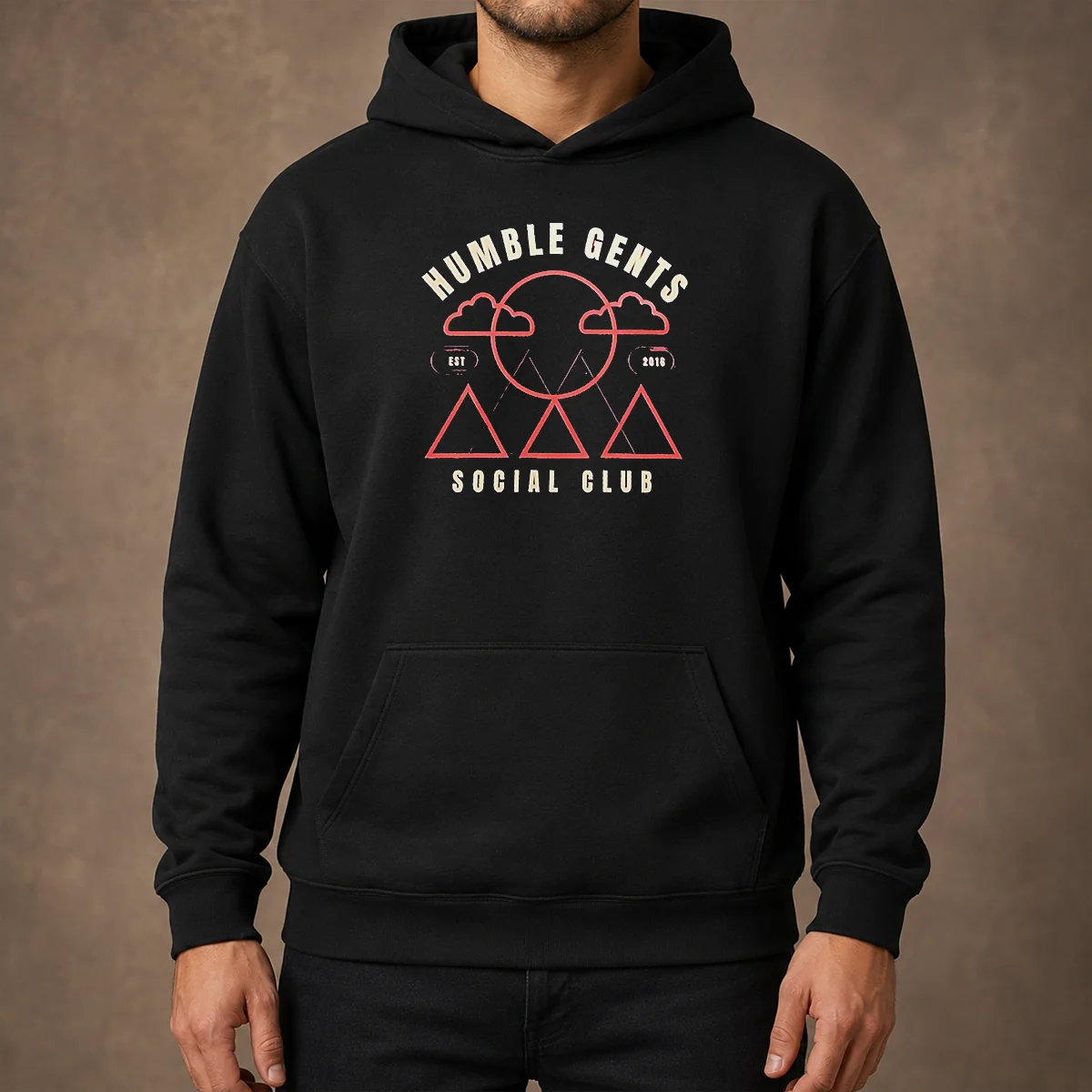 Top Humble Gents Social Club EST 2016 Mountains Clouds Sun Hoodie