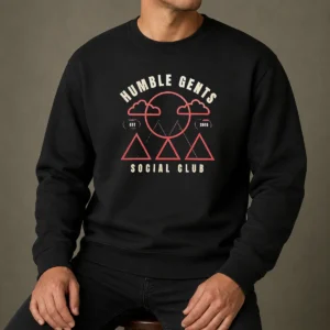 Top Humble Gents Social Club EST 2016 Mountains Clouds Sun Sweater