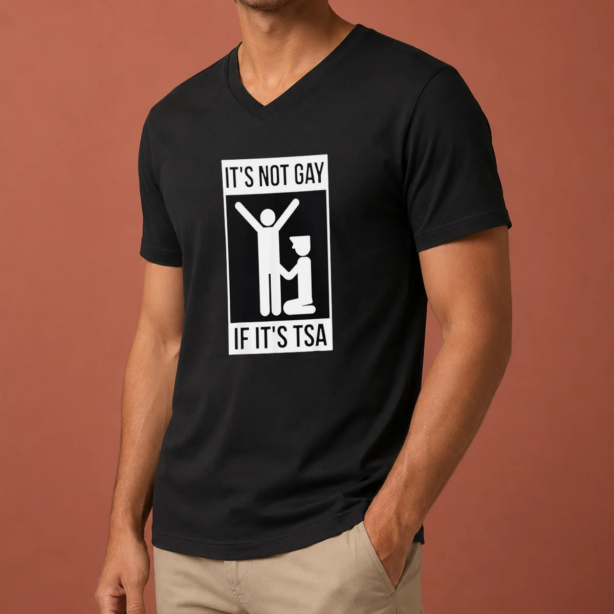 Top It'S Not Gay If It'S V-Neck Shirt Top It'S Not Gay If It'S V-Neck Shirt
