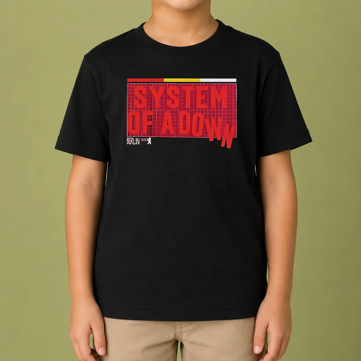 Top Pretty System Of A Down Berlin Germany Olympiastadion On July 8 2026 Down Text Kids T-Shirt
