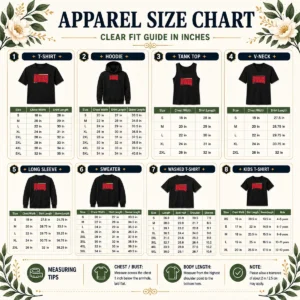 Size chart for Top Pretty System Of A Down Berlin Germany Olympiastadion On July 8 2026 Down Text with measurements in inches and cm
